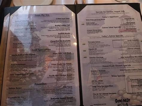 crow's nest santa cruz menu