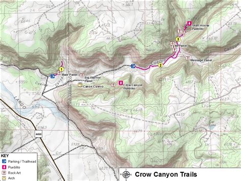 crow canyon nm map