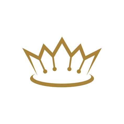 Gold Royal Crown Logo Template Illustration Design. Vector EPS 10