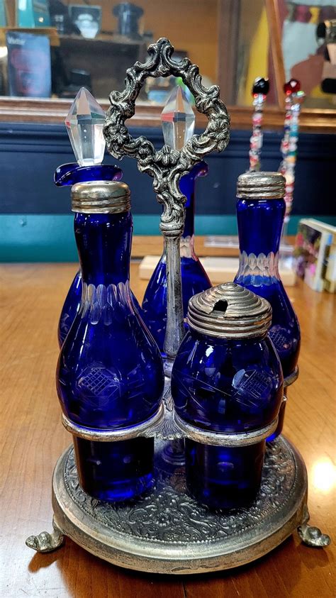 Cruet Set Blue