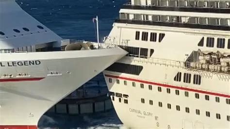 cruise ship hits another cruise ship