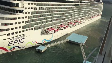 cruise ship hits dock 2019