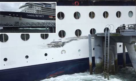 cruise ship hits dock in alaska