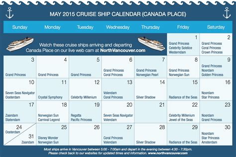 cruise ship schedule san francisco