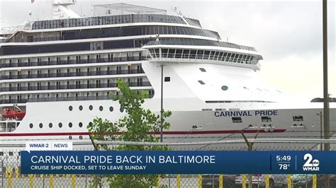 cruise ships leaving baltimore today