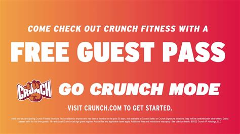 Get Fit for Free: How to Use a Crunch Guest Pass to Try Before You Buy