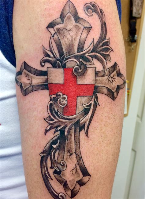 Controversial Crusader Cross Tattoo Designs Ideas