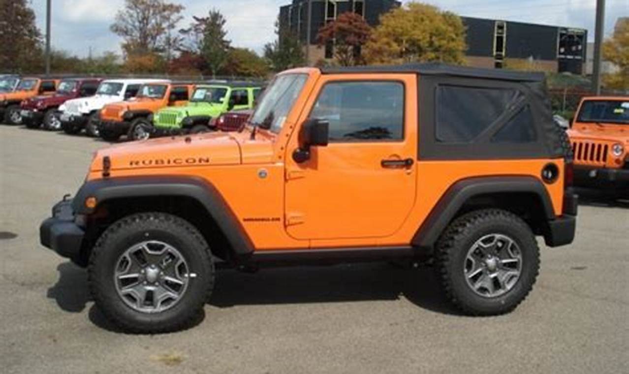 crush orange jeep wrangler for sale