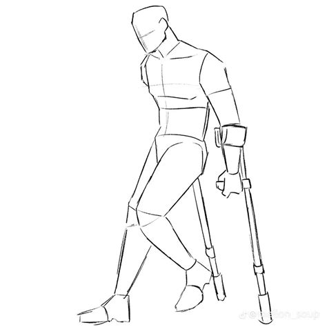 Crutches Drawing Reference
