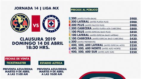 cruz azul vs america boletos