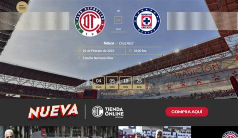 cruz azul vs toluca boletos