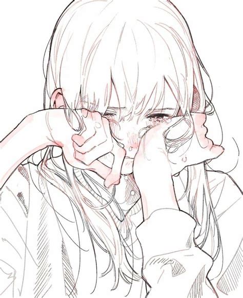 crying drawing anime