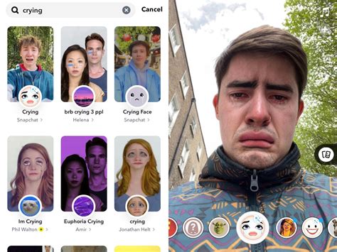 Crying Face Filter Name