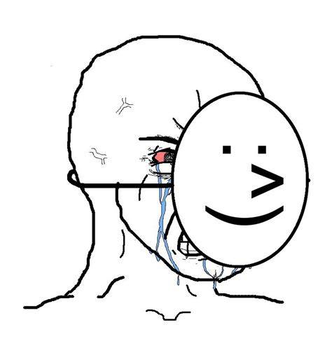 Mask Over Crying Face Meme