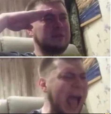 Crying Salute Meme