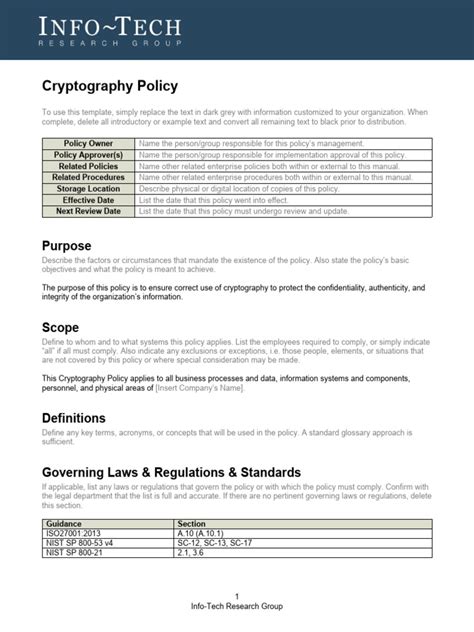 This Cryptography Policy Example For New Style