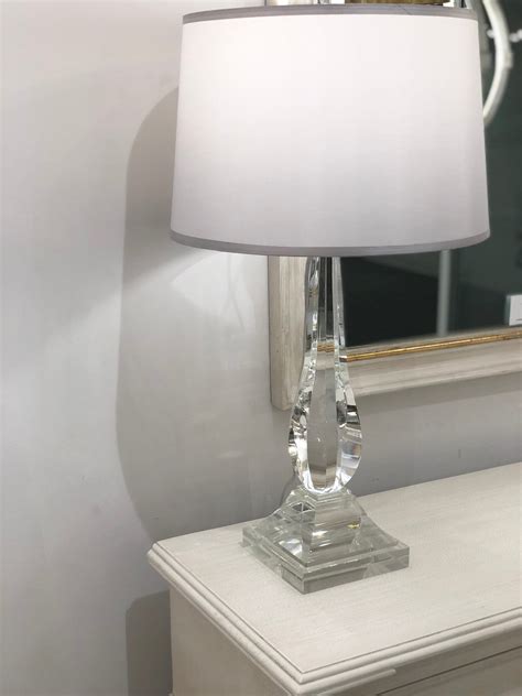 Crystal Base Bedside Table Lamps