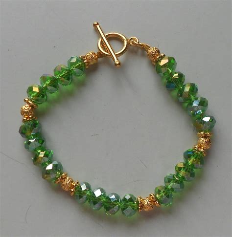 crystal beads bracelet design