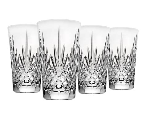 crystal drinking glass set