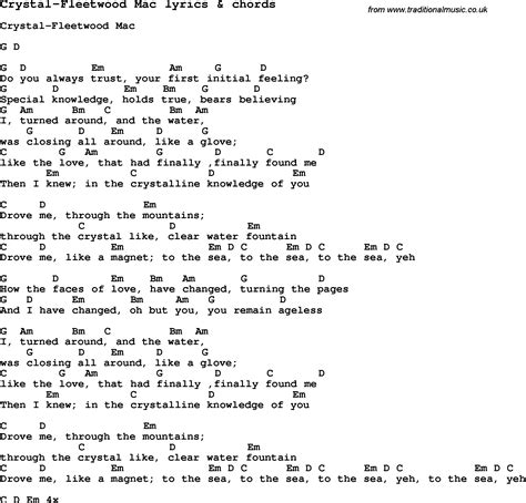 crystal fleetwood mac lyrics