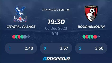 crystal palace bournemouth prediction
