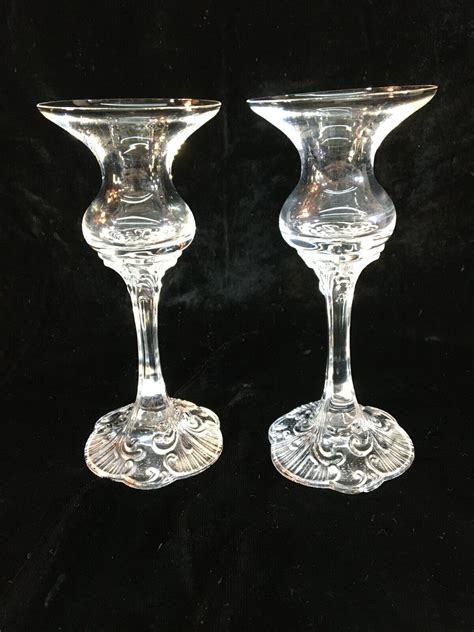 Crystal Rose Candle Holders