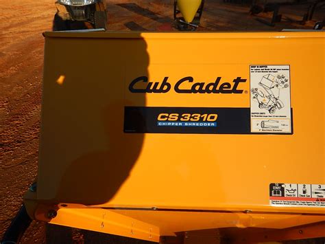 CUB CADET CS3310 UPRIGHT PETROL ENGINED CHIPPER/SHREDDER UNIT, UNUSED
