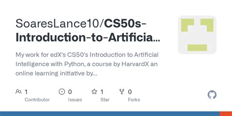 cs50's introduction to artificial intelligence with python on edx
