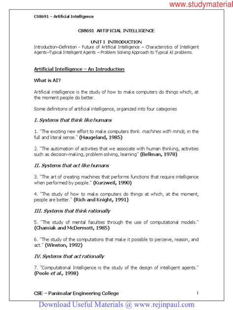 Machine Learning Anna University Notes mahines