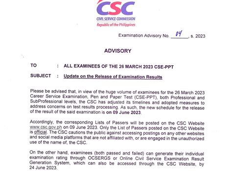 csc 2024 result