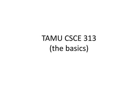 Csce Catalog Tamu
