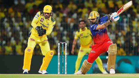 csk and rcb match score