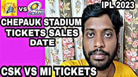 csk vs mi tickets in chennai