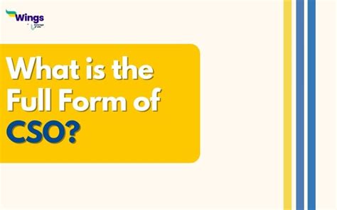 cso full form in computer science