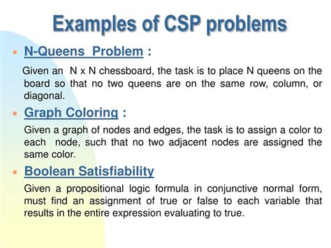 csp problems examples