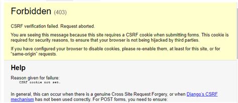 csrf verification failed request aborted postman