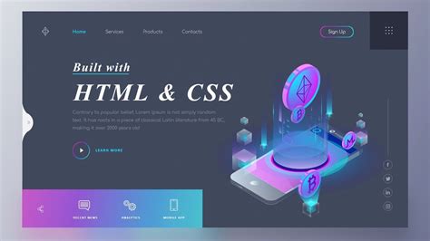 How to Create a Website using HTML and CSS Homepage