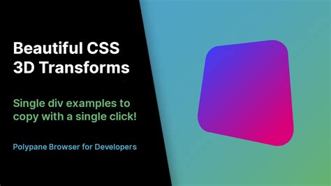 css 3d transform examples