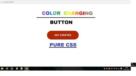 Css Button Not Changing Color