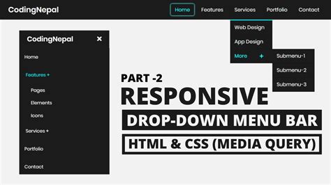 Css Drop Down Menu Example