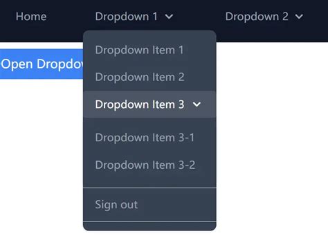 Css Drop Down Menu Multiple Levels
