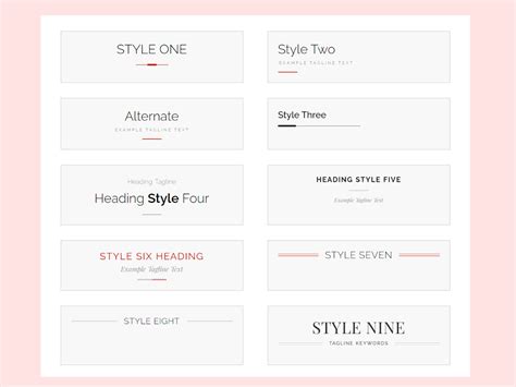 Css Header Styles Examples