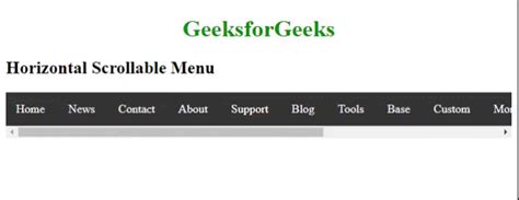 Css Horizontal List Scrollable