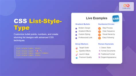 Css List-Style Vs List-Style-Type