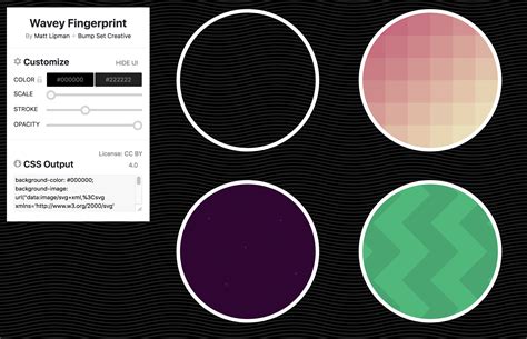 javascript Generate gradient css / svg backgrounds Stack Overflow