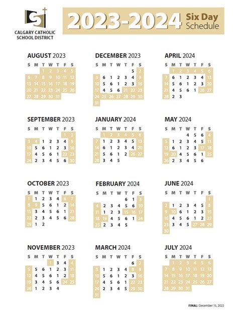 Cssd Calendar 2023-2024