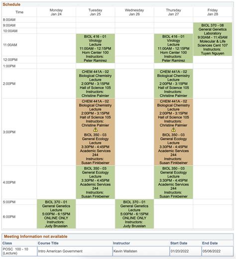 csulb spring schedule