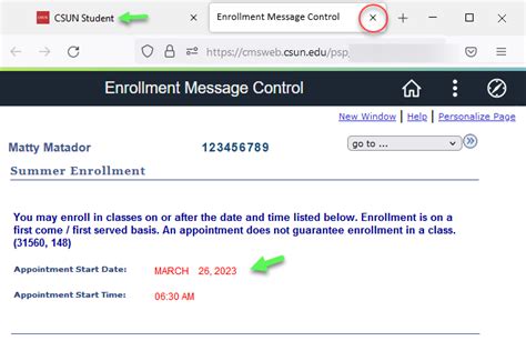 csun summer registration