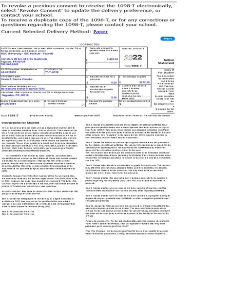CSUSB 1098T Tax Form Guide