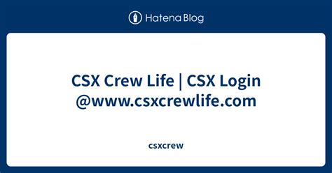 csxcrewlife.com